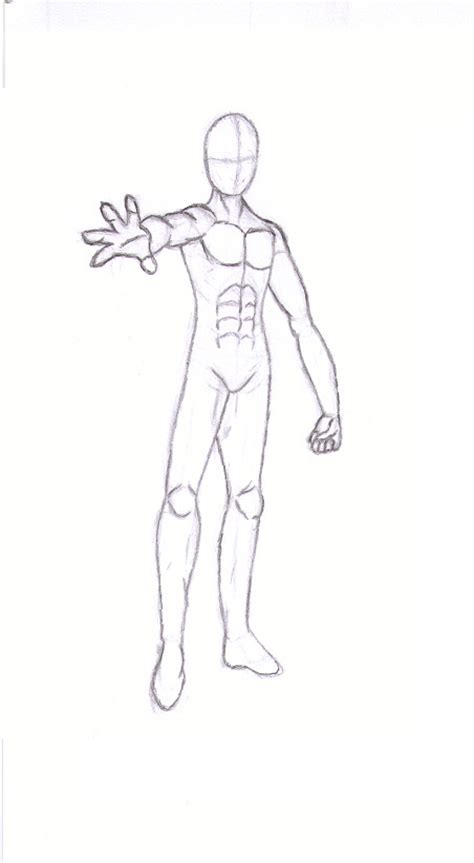 Anime Male Body Sketch By Sierrya On Deviantart