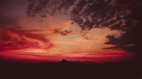 1366x768 Red Sky Nature Mountains 5k 1366x768 Resolution Hd 4k
