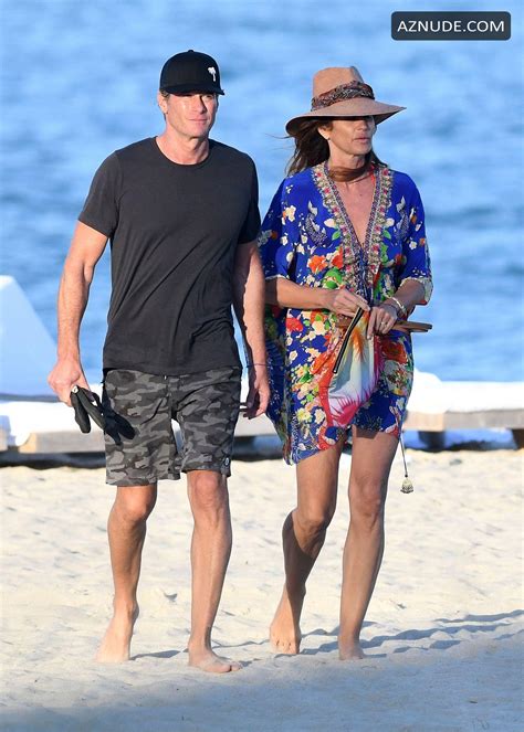 Cindy Crawford And Husband Rande Gerber Relax On The Beach In Miami