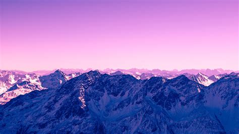 Pink Sky Mountains 4k Hd Desktop Wallpaper Widescreen High