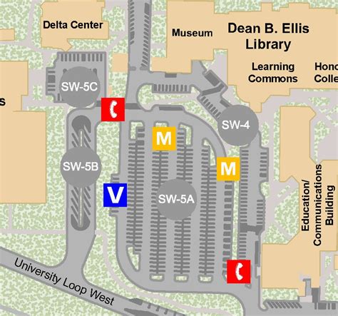 University Of Arkansas Campus Map Map