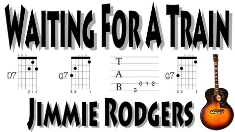 Jimmie Rodgers Waiting For A Train Easy Guitar Chords Youtube