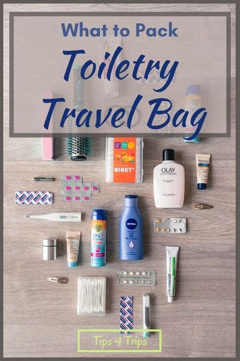 The Comprehensive Toiletry Packing List For Trips With Pdf Tips 4 Trips