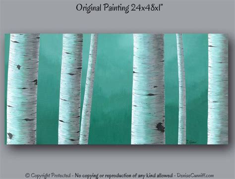 Birches Painting Tree Painting Canvas Large Canvas Wall Art Canvas