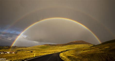 Double Rainbow In Vestmannaeyjar Northern Lights Iceland Rainbow