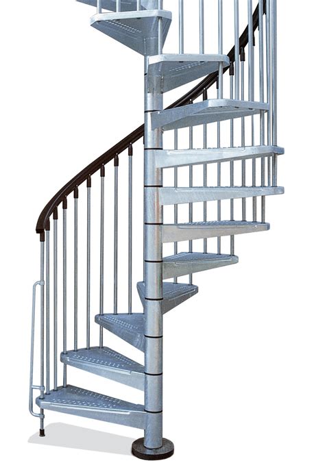 We make sure that our metal handrails for concrete steps are easy to install and will provide safety to you and your family. Metal Outdoor Spiral Staircase | Exterior Stairs