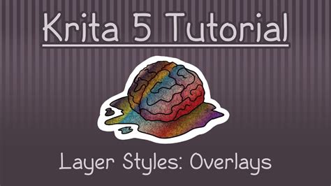 Krita 5 Tutorial Layer Styles Color Overlay Texture Overlay