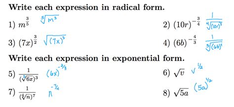 Exponent Rules Reviewfractional Exponents