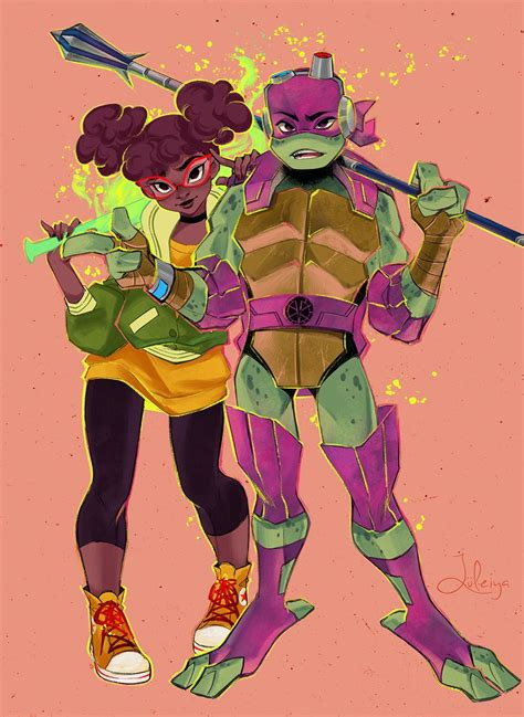 rise of the tmnt don and april by luleiya tmnt teenage mutant ninja turtles art tmnt girls