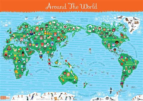 Print free maps of all of the countries of europe. World Map For Kids | Kids world map, Maps for kids, World ...