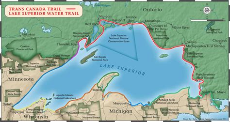 Lake Superior On Map Maps Database Source