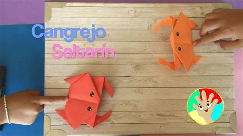Origami Cangrejo Saltarín Handy Art Youtube