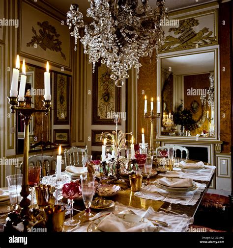 An Opulent Dining Room Stock Photo Alamy