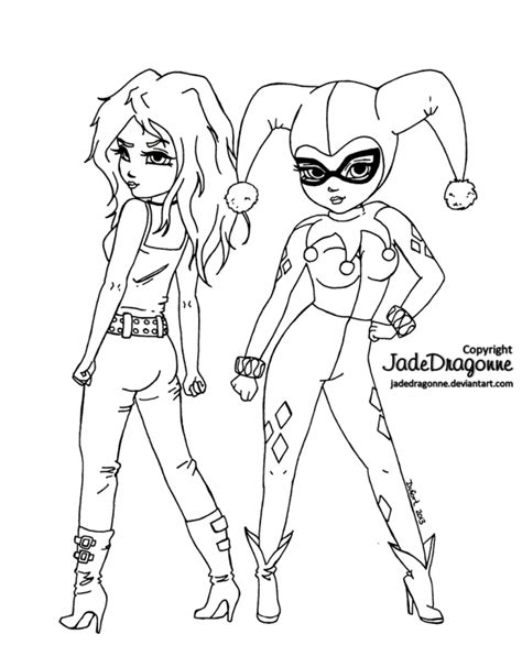 Harley Quinn Coloring Pages Coloring Home