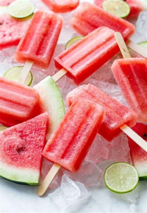 Tequila Lime And Watermelon Popsicles Love And Olive Oil Recipe