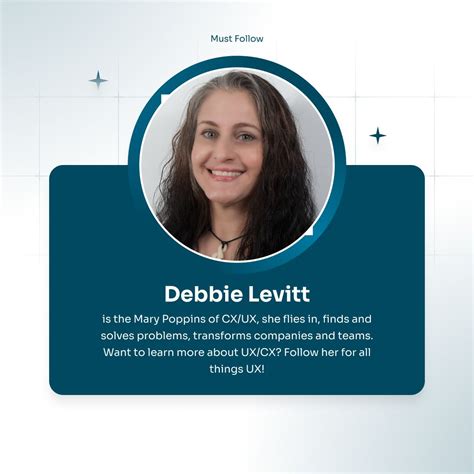 Arvin Dizon 🌐 En Linkedin 📢 Ux Must Follow Debbie Levitt Mba
