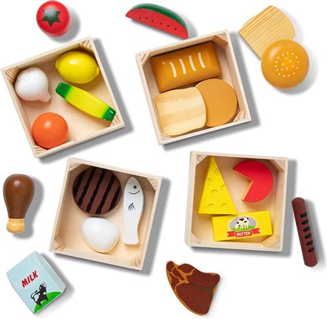 Melissa And Doug Food Groups Wooden Play Food • Price