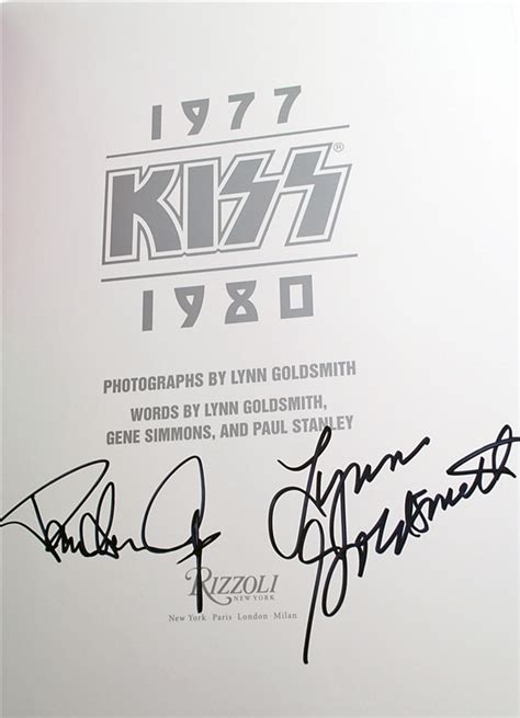Gene Simmons Paul Stanley Lynn Goldsmith Kiss 1970 1980 Signed