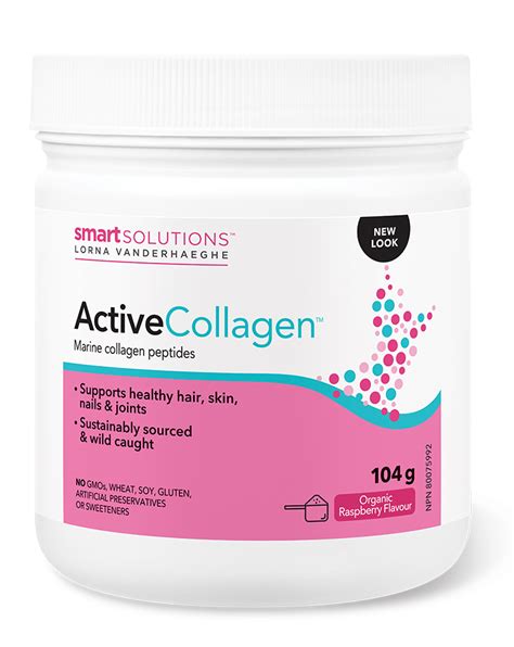 Lorna Vanderhaeghe Active Collagen Powder Raspberry 104g Natures Care