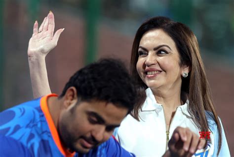 New Delhi Mi Owners Nita Ambani And Akash Ambani During The Ipl 2023 Match Gallery Social