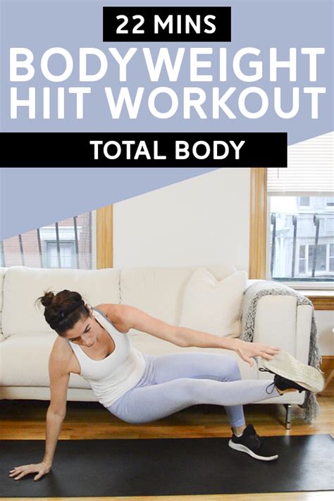 Bodyweight Hiit Workout Total Body 22 Mins