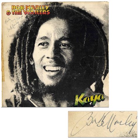 Lot Detail Bob Marley Signed Kaya Album Signed Rasta Love