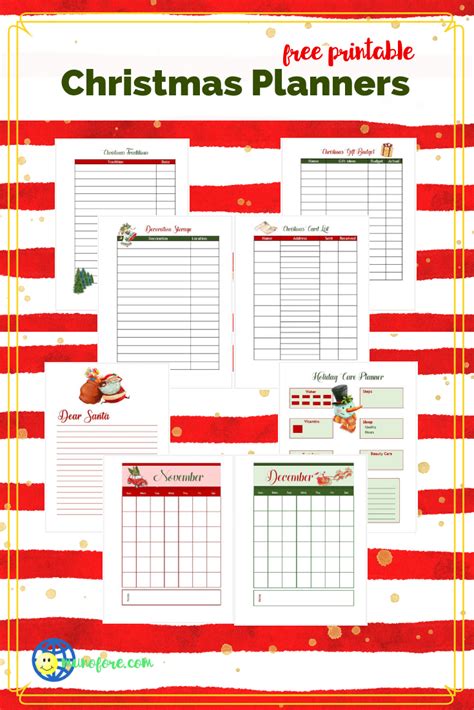 Use These Free Printable Christmas Planners To Get Organized Giveaway