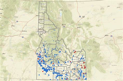 Interactive Map Of Geothermal Wells And Springs In Idaho American