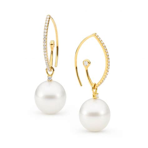 South Sea Pearl Earrings Broome Pearl Earrings Aquarian Pearls