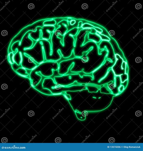 Abstract Green Brain Stock Illustration Illustration Of Medical 13574206