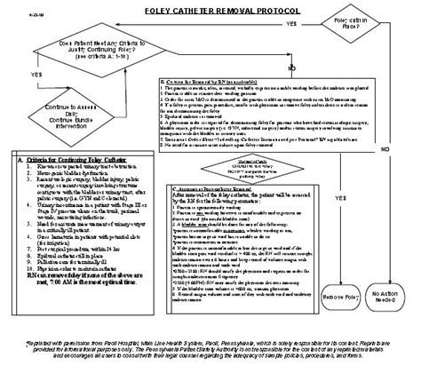 The american association colleges of nursing (aacn) in the white paper on the role of the clinical nurse leader, describes how cnl functions (aacn, 2007). Foley Catheter Removal Protocol (algorithm) | Patient Safety Topic