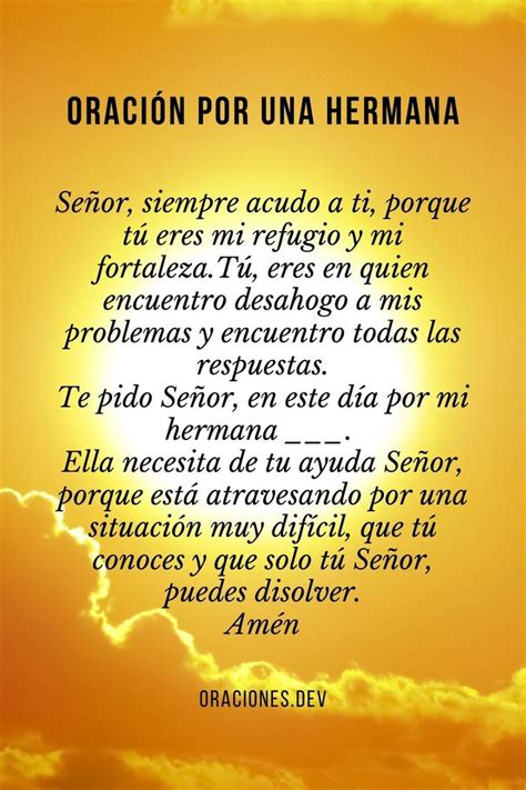 Oracion Por Mi Hermana Ed4