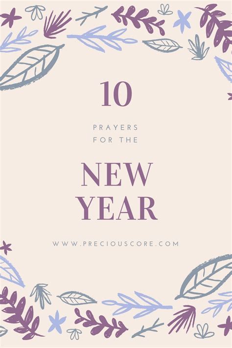 10 Prayers For The New Year 2017 Precious Core