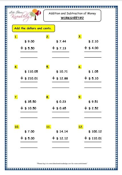 Adventureacademy.com has been visited by 10k+ users in the past month Grade 3 Maths Worksheets: (10.2 Addition and Subtraction ...