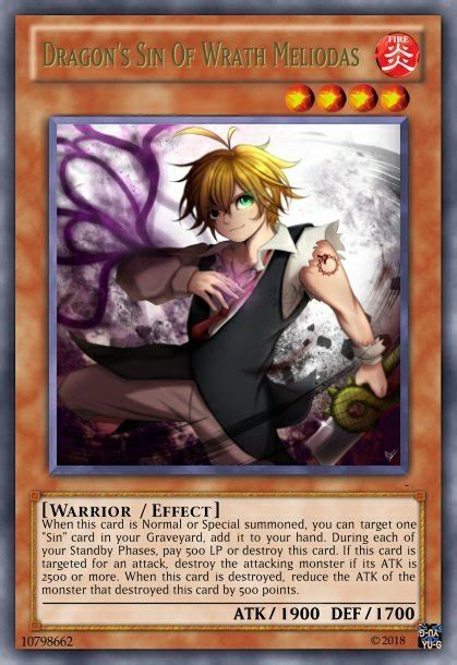 The Seven Deadly Sins Deck Archetype Yu Gi Oh Duel Links Amino