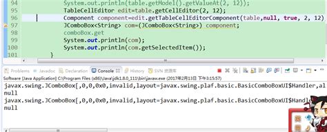 Java How To Get Value From The Jcombobox Which Nested In The Jtable