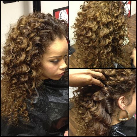 Curly Sew In Hairstyle I Love This Hairstyle Jus Beautiful Darlingz