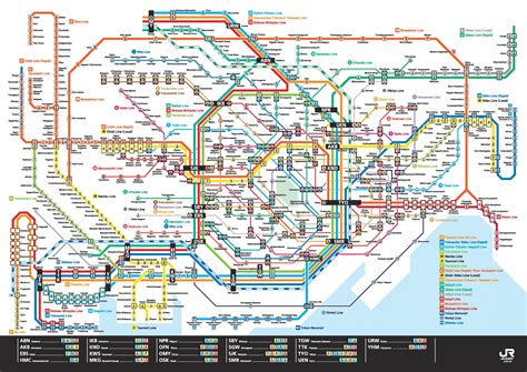 Tokio Mapa De Trenes Tokio Estación De Tren De Mapa Kantō Japón