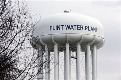 Water Tower Of The Flint Michigan Water Plant Stanford News