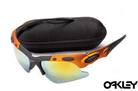 Oakley Plate Sunglasses Matte Black And Orange Fire Iridium Fake Oakley Sunglasses Cheap