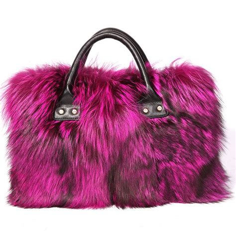 Ursfur Womens Winter Handbag Real Fox Fur Stachel Bag Purse More Info Could Be Found At The