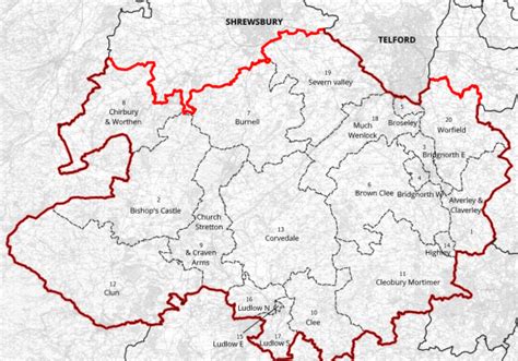New Boundaries For Shropshire Parliamentary Constituencies Including