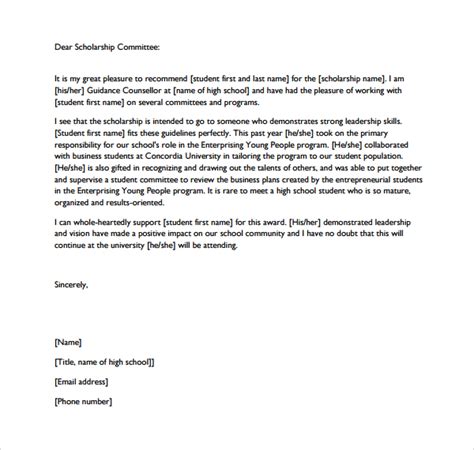 Free 9 Sample Student Reference Letter Templates In Pdf Ms Word