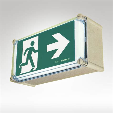 Weatherproof Exit Sign Led Famco