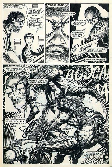 Barry Windsor Smith Wolverine Weapon X Comic Book Pages Comic Book