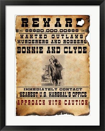 A wanted poster is distributed to let the public know of an alleged criminal who is wanted by the law. Bonnie and Clyde Wanted Poster | Bonnie clyde, Bonnie n ...