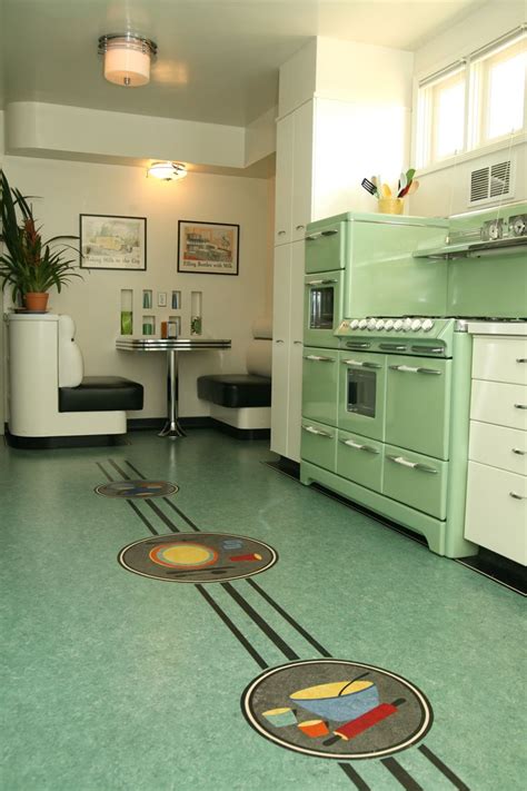 William wright the kitchen floor most of us grew up with was practically invented between 1880 and 1920, with the emergence of linoleum, cork, and the earliest forms of vinyl. Inlay flooring, Kitchen flooring, Linoleum kitchen floors