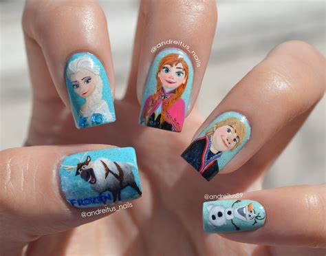 15 Amazing Frozen Nail Art Designs That Will Melt Your Heart 8 M