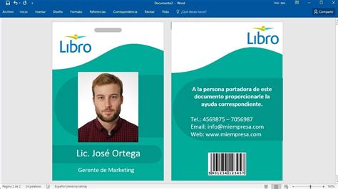 ¿cómo Sería Un Ejemplo De Credencial De Trabajo Actualizado