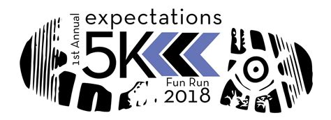 5k Fun Run Logo Black Expectations Womens Center